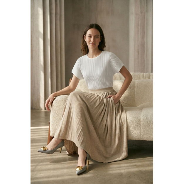 百立褶顯瘦上衣 5色 （現貨）