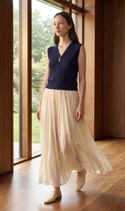 夏季亞麻天絲半身裙  4色（現貨）