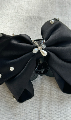 ｜鯊魚夾｜秉持 &bull; 雙層蝴蝶結 髮夾邊夾瀏海夾髮飾 單只販售