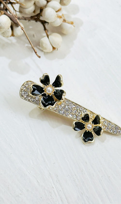 ｜壓夾｜綻放 • 小花鋯石 髮夾邊夾髮飾 單只販售