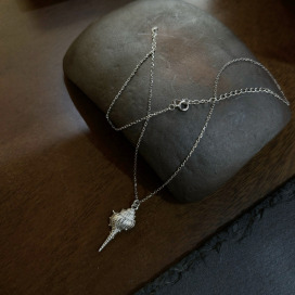 ｜純銀項鍊 925｜回聲 • 貝殼 頸鍊鎖骨鏈  單只販售