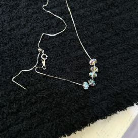 ｜純銀項鍊 925｜懂得 • 水晶珠珠 頸鍊鎖骨鏈  單只販售