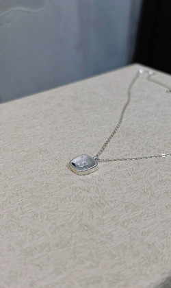 ｜純銀項鍊 925｜嚴謹 • S字方形 毛衣鏈頸鏈鎖骨鏈  單只販售