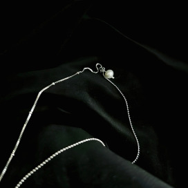 ｜純銀項鍊 925｜無二 • 珍珠 毛衣鏈頸鏈鎖骨鏈  單只販售