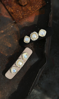 ｜bb夾｜曲折 &bull; 珍珠 髮夾邊夾瀏海夾 單只販售