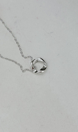 ｜純銀項鍊 925｜文采 • 波浪甜甜圈 毛衣鏈頸鏈鎖骨鏈  單只販售