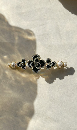 ｜彈簧夾｜感悟 &bull; 鋯石玫瑰 髮夾髮飾邊夾