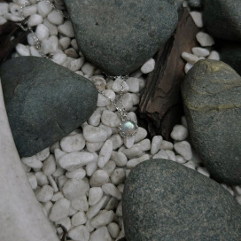 ｜純銀項鍊 925｜依舊 &bull; 單顆琉璃 毛衣鏈頸鏈鎖骨鏈戒指耳環  單只販售