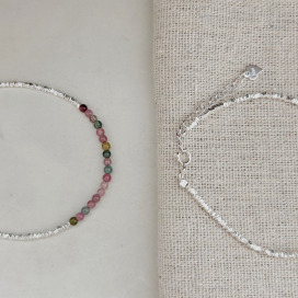 ｜純銀手鏈 925｜悠揚 • 串珠碎銀子 手鍊鏈條 素鏈銀鏈 單只販售