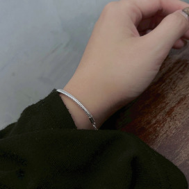 ｜純銀手鏈 925｜冷然 • 蛇鏈 手鍊素鏈銀鏈 單只販售