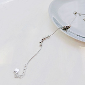 ｜純銀手鏈925｜樊籬 • 愛心之珠珠 手鍊素鏈銀鏈珠鏈 單只販售