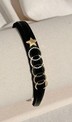 ｜髮箍｜徬徨 • 鍊條海星 布藝髮飾簡約飾品