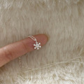 ｜純銀項鏈 925｜融融 • 雪花 項鍊素鏈銀鏈簡約 單只販售_3