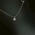 ｜純銀項鏈 925｜融融 • 雪花 項鍊素鏈銀鏈簡約 單只販售