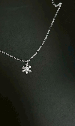 ｜純銀項鏈 925｜融融 • 雪花 項鍊素鏈銀鏈簡約 單只販售