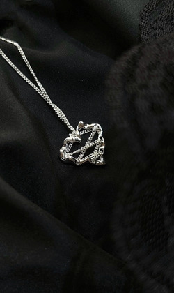 ｜純銀項鍊 925｜音韻 &bull; 不規則愛心 毛衣鏈頸鏈鎖骨鏈戒指耳環  單只販售