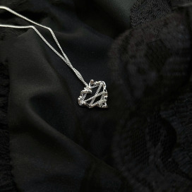 ｜純銀項鍊 925｜音韻 &bull; 不規則愛心 毛衣鏈頸鏈鎖骨鏈戒指耳環  單只販售