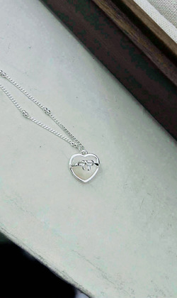 ｜純銀項鍊 925｜融化 • 貝殼愛心 毛衣鏈頸鏈鎖骨鏈戒指耳環  單只販售