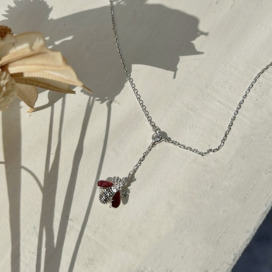 ｜純銀項鍊 925｜生動 &bull; 金龜子 毛衣鏈頸鏈鎖骨鏈  單只販售