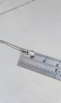 ｜純銀項鍊 925｜尚未 &bull; 珍珠 毛衣鏈頸鏈鎖骨鏈  單只販售