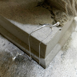 ｜純銀項鍊 925｜溫潤 &bull; 水滴 頸鍊鎖骨鏈  單只販售