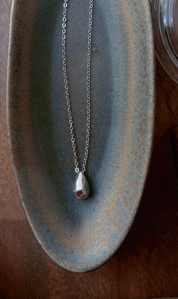 ｜純銀項鍊 925｜未來 • 水滴 毛衣鏈頸鏈鎖骨鏈  單只販售