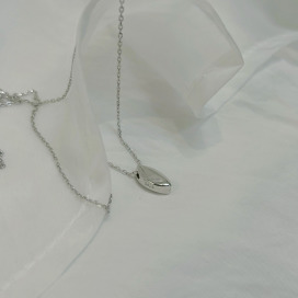 ｜純銀項鍊 925｜尋找 &bull; 橢圓 毛衣鏈頸鏈鎖骨鏈  單只販售