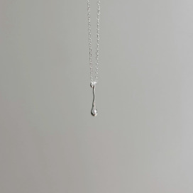 ｜純銀項鍊｜一樹 &bull; 一字 毛衣鏈頸鏈鎖骨鏈 單只販售