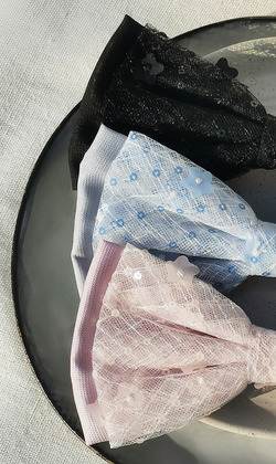 ｜彈簧夾｜埃莉諾的捧花 &bull; 雙層蝴蝶結 髮夾髮飾邊夾