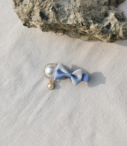 ｜壓夾｜仙氣拚色蝴蝶結 髮夾髮飾邊夾壓夾 單只販售