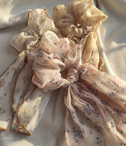 ｜大腸圈｜飄飄碎花 髮圈髮繩 單隻販售