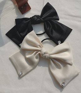 ｜髮圈｜微涼 ‧ 素色蝴蝶結 大腸圈髮束髮飾 單只販售