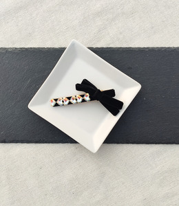 ｜壓夾｜炫彩水晶絲絨小蝴蝶結 髮夾髮飾邊夾壓夾 單只販售