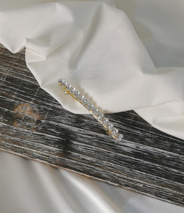 ｜彈簧夾｜盼望 ‧ 鋯石一字 髮夾髮飾 單只販售