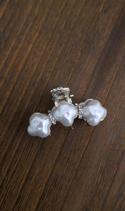 ｜鯊魚夾｜不規則珍珠鯊魚夾 髮夾髮飾邊夾壓夾抓夾瀏海夾 單只販售