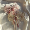 ｜彈簧夾｜仙仙碎花蝴蝶結 髮夾髮飾邊夾壓夾抓夾 單隻販售(浪漫公主風)_7