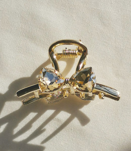 ｜鯊魚夾｜一瓣 ‧ 水晶蝴蝶結 抓夾瀏海夾盤髮夾 單只販售