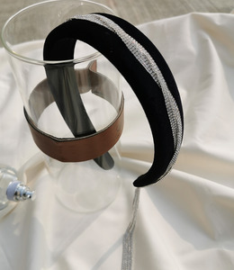 ｜髮箍｜青黛煙雨 ‧ 鋯石交錯流蘇 髮夾髮飾 單隻販售(氣質優雅高貴)