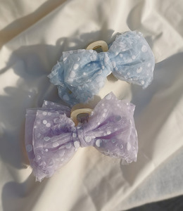 ｜鯊魚夾｜清黛 ‧ 立體描花雙層蝴蝶結 單只販售