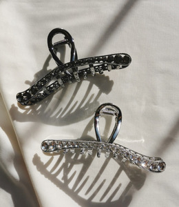 ｜鯊魚夾｜清輝 ‧ 鋯石波波 抓夾盤髮夾 單只販售