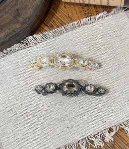 ｜彈簧夾｜凝凍 &bull; 鋯石一字 髮夾髮飾邊夾壓夾彈簧夾鯊魚夾飾品