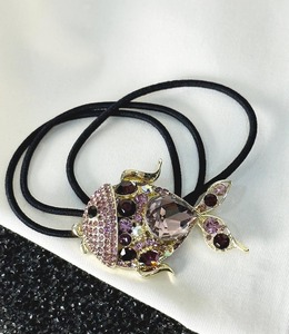 ｜髮圈｜西風 ‧ 鋯石水晶金魚 髮繩髮束 單只販售