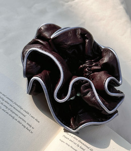 ｜大腸圈｜曾經 &bull; 雙層皮質珍珠 布藝髮圈髮束髮飾 單支販售