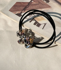 ｜髮圈｜擁有 &bull; 鋯石雪納瑞 布藝髮圈髮束髮飾 單支販售