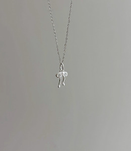 ｜純銀項鍊｜花開 • 蝴蝶結 毛衣鏈頸鏈鎖骨鏈 單只販售