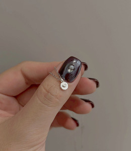 ｜純銀項鏈｜記住 • 圓型愛心 毛衣鏈頸鏈鎖骨鏈 單只販售