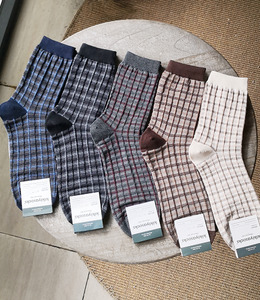 ｜韓國襪｜男士格紋紳士襪