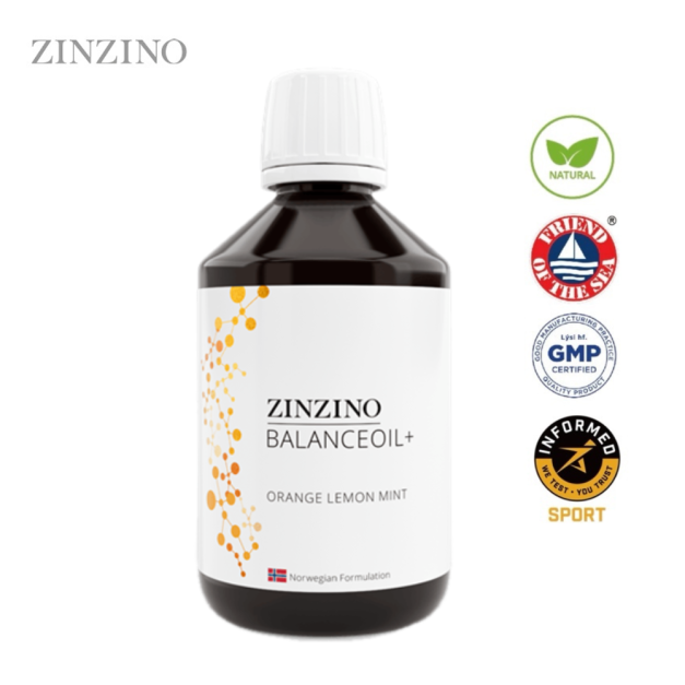 【聖希諾 ZINZINO】柳橙檸檬及薄荷風味平衡魚油(300ml_附量杯)