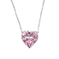 粉寶色愛心項鍊LOVE COLOR DIAMOND NECKLACE