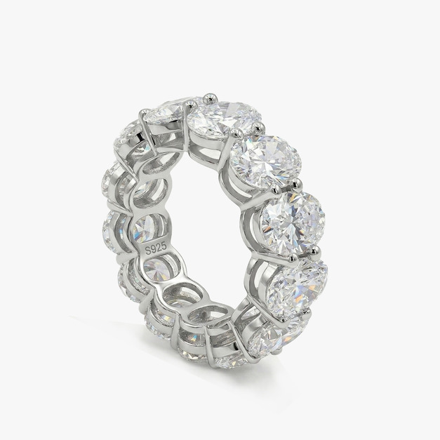 鴿子蛋全鑽戒指 OVAL CUT BAND RING